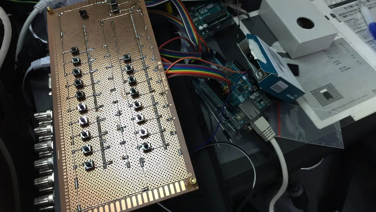 第1回 8K/4K機材展 8K編集システム 8Kスイッチャー試作品出展の画像