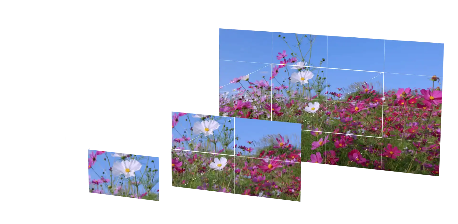 高精細映像の解像度画像